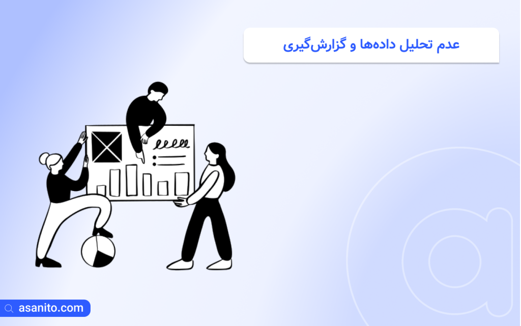 عدم تحلیل داده‌ها و گزارش‌گیری