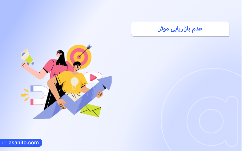 عدم بازاریابی موثر